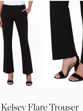 Liverpool Kelsey Flare Trousers - Black